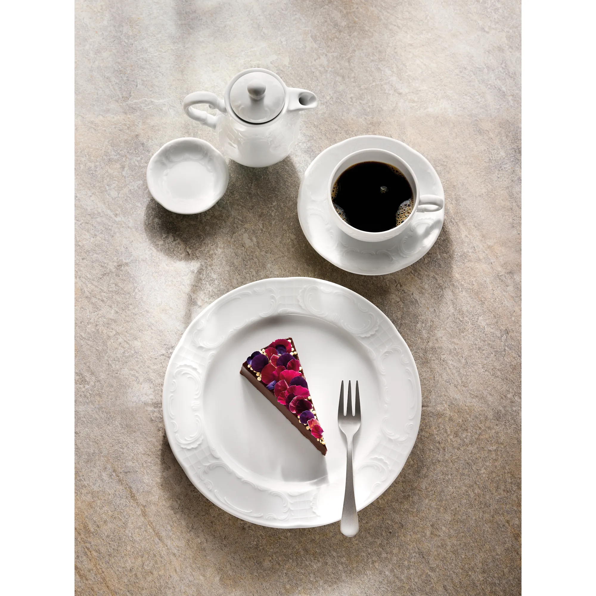 Bauscher Mozart Kaffeekanne Relief