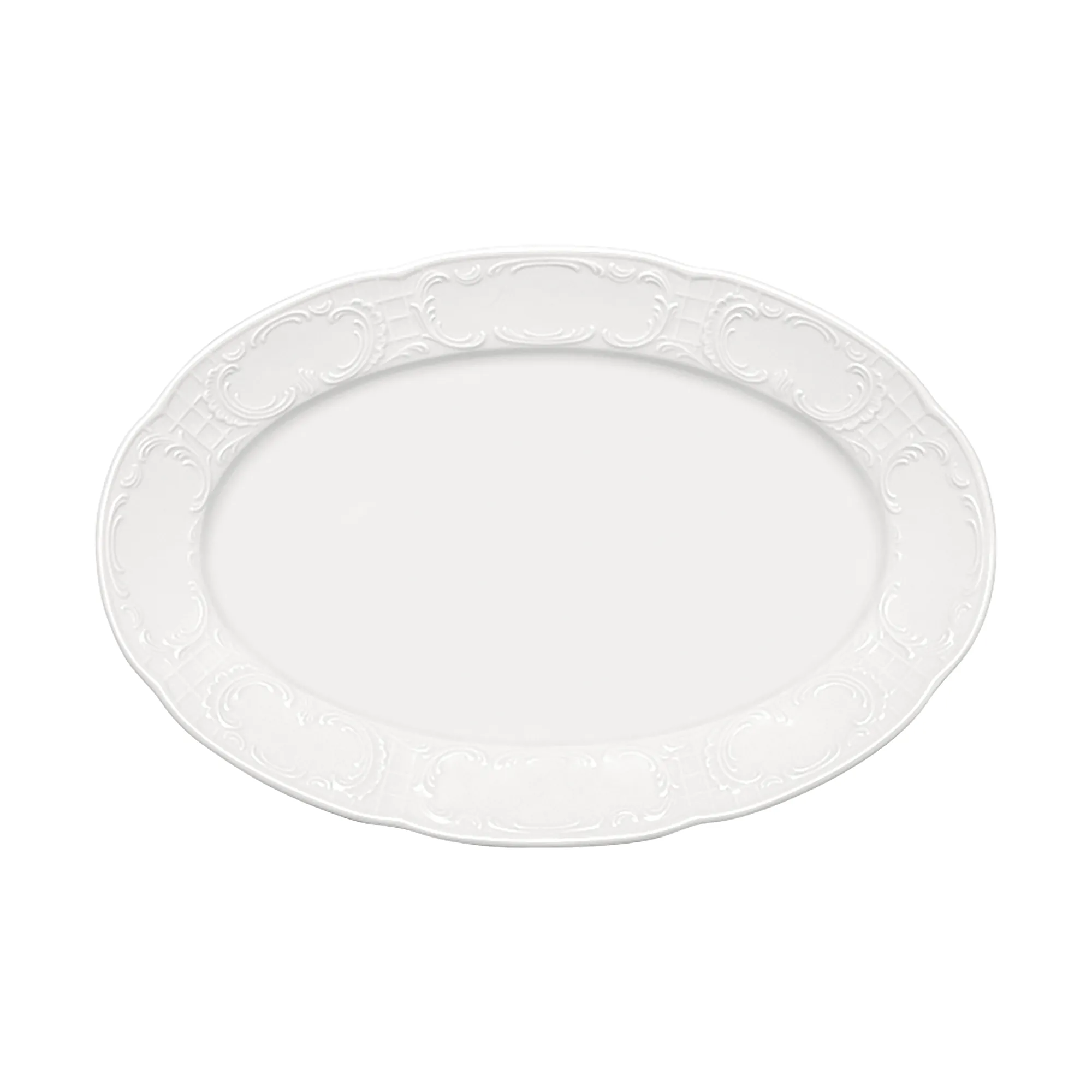 Bauscher Mozart Platte oval Fahne
