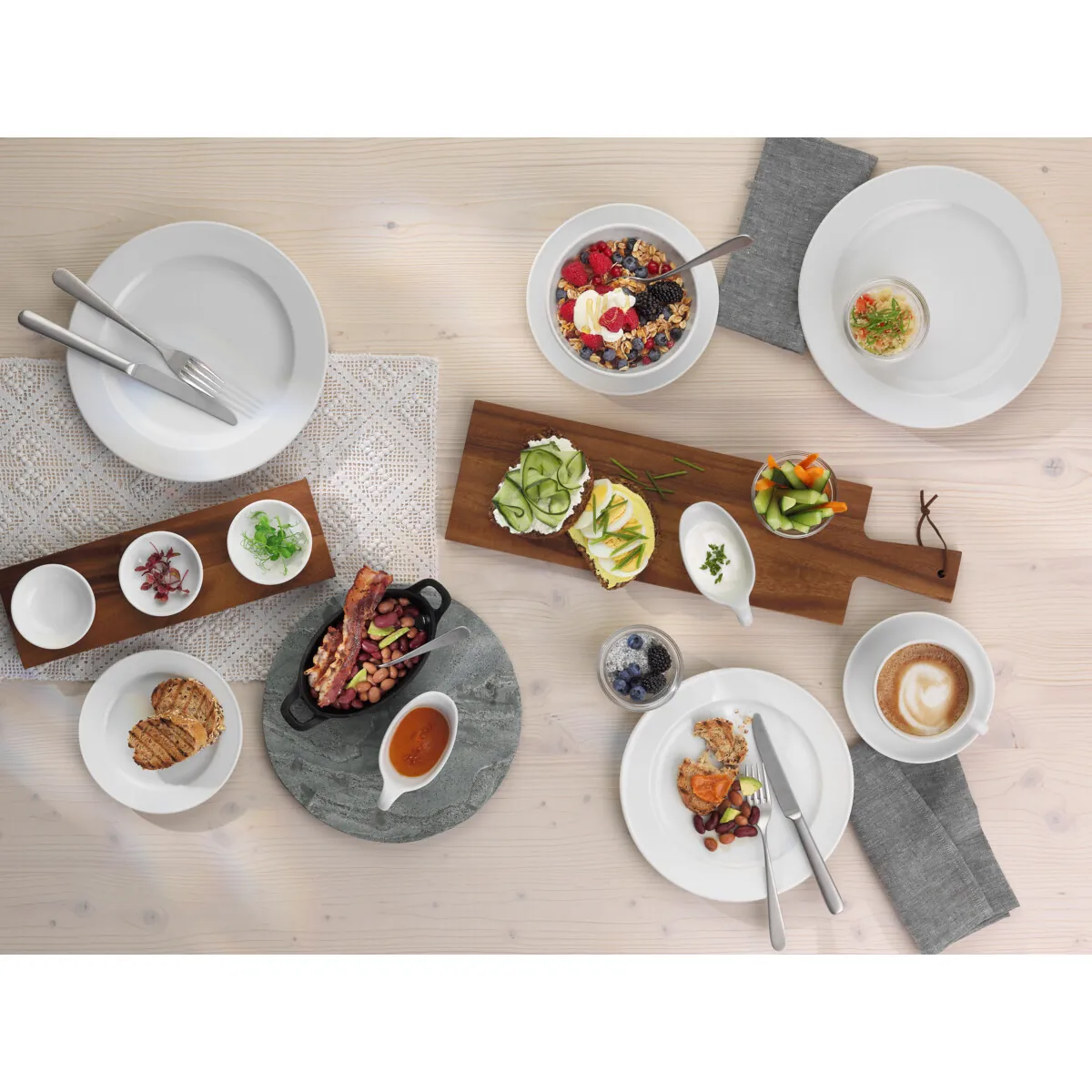 Bauscher Bonn/Bistro Brotteller flach Fahne