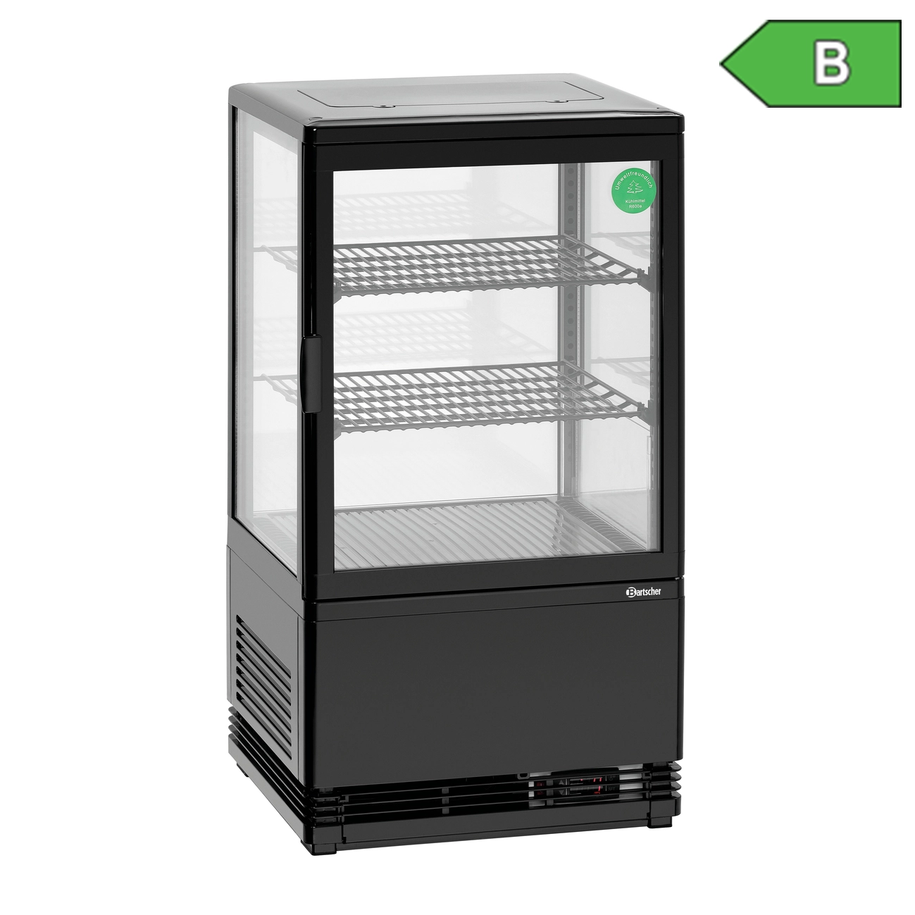 Bartscher 700358G Mini Kuehlvitrine Label
