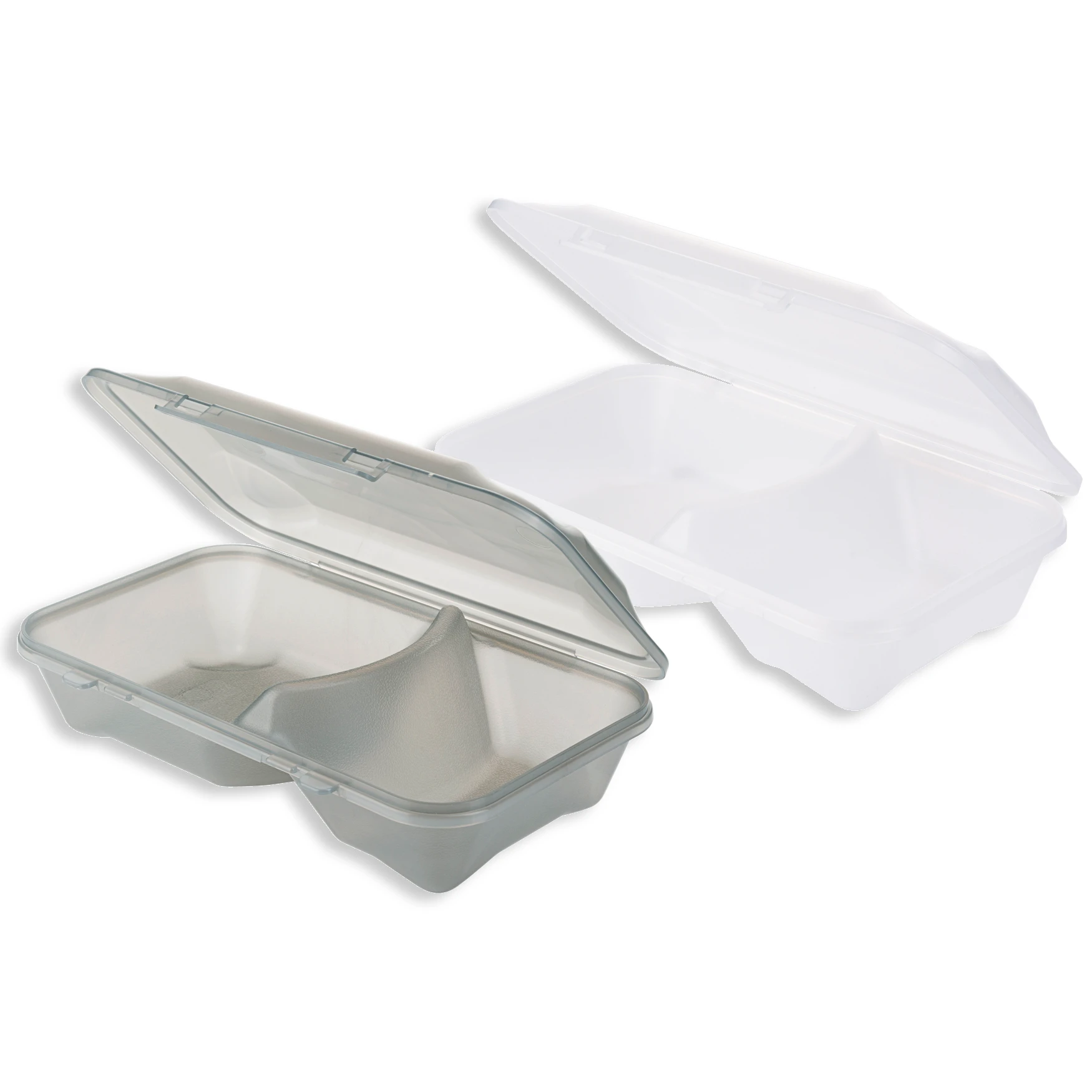 Contacto Menüschale WE TURN GN 1/4 Übersicht grau und weiß zweigeteilte Schale1180