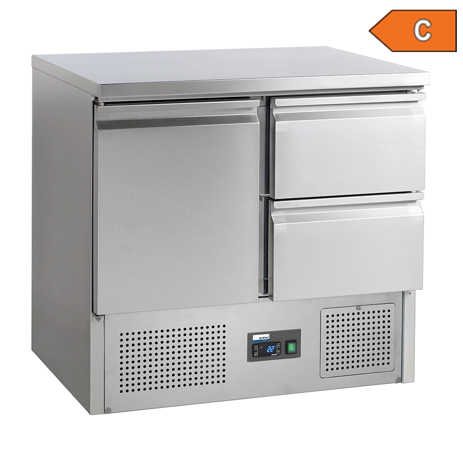 Nordcap 435409001 Kuehltisch KT91T2Z Label