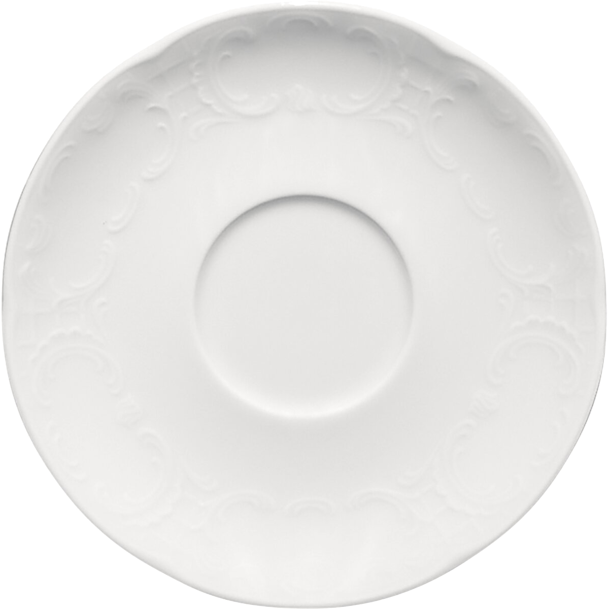 Bauscher Mozart Kombi-Untertasse Relief 16 cm
