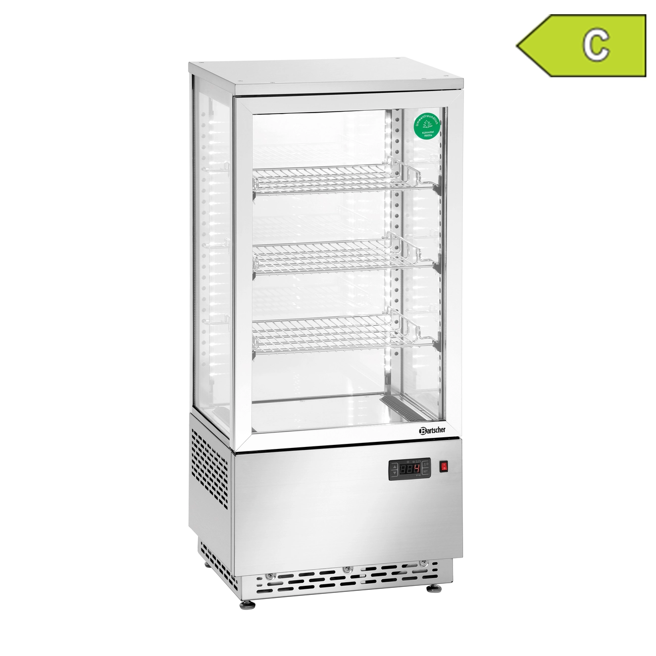 Bartscher 700478G Mini Kuehlvitrine Label