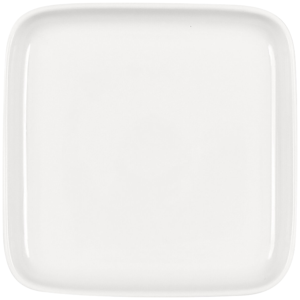 Bauscher 6211527 Teller flach quadratisch, Porzellan, Töpferei, Mahlzeit, Gericht, Servierplatte