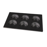 Unox Aluminiumblech GN 1/1 EGGS 6x2