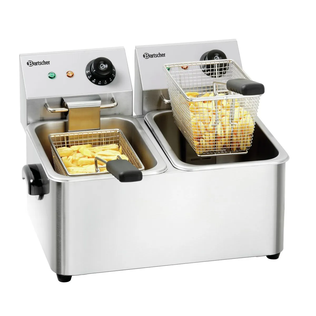 Bartscher A162412E Doppelfritteuse mit Pommes