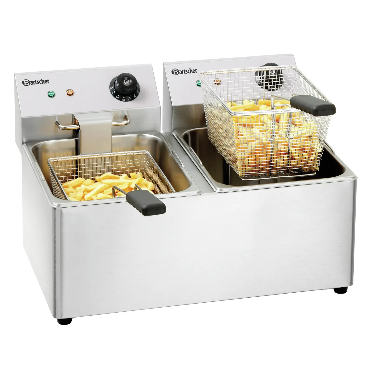 Bartscher A162812E Fritteuse SnackIV Ansicht mit Pommes