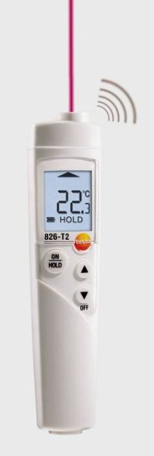 Testo 826-T2 Infrarot-Thermometer mit Schutzhülle