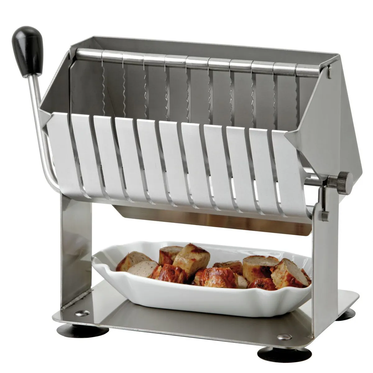 Bartscher 120579 Currywurstschneider mit Wurst