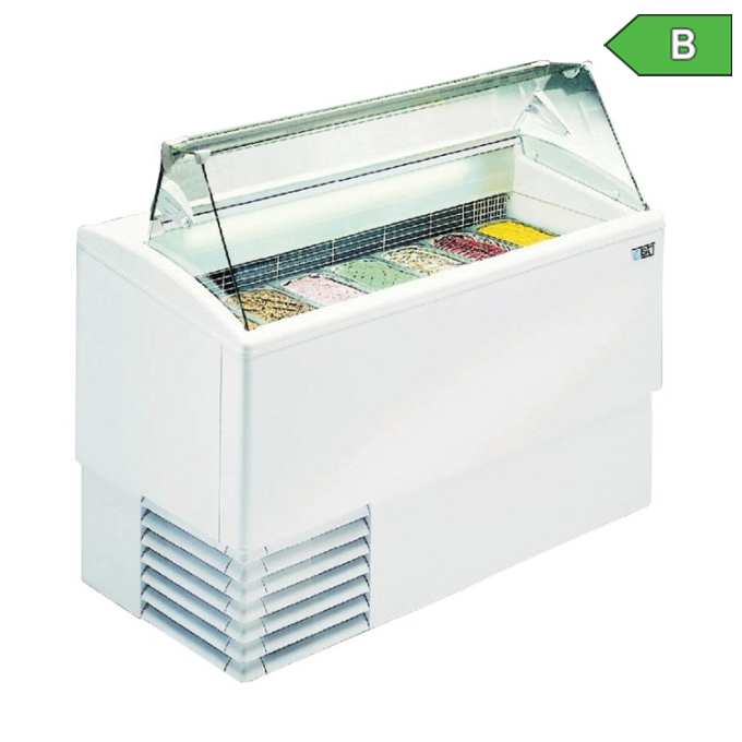 Nordcap 4530230007001 Speiseeisvitrine Isetta4TBSTD Label