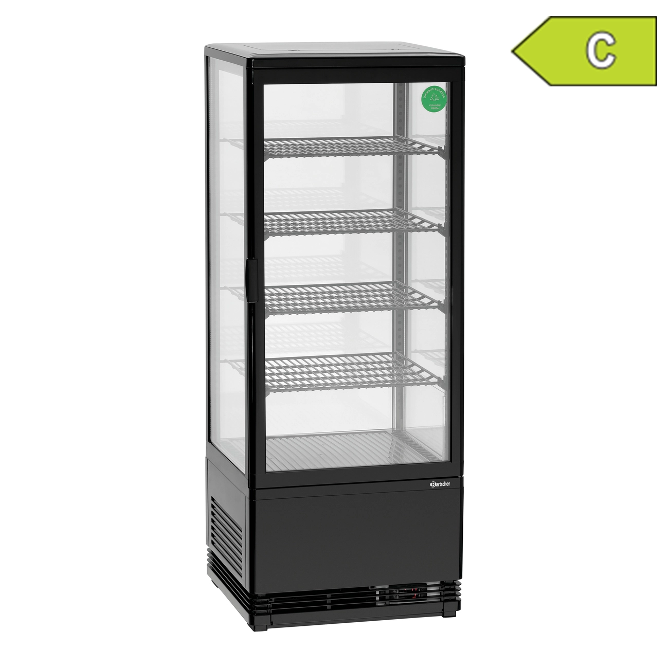 Bartscher 700398G Mini Kuehlvitrine Label