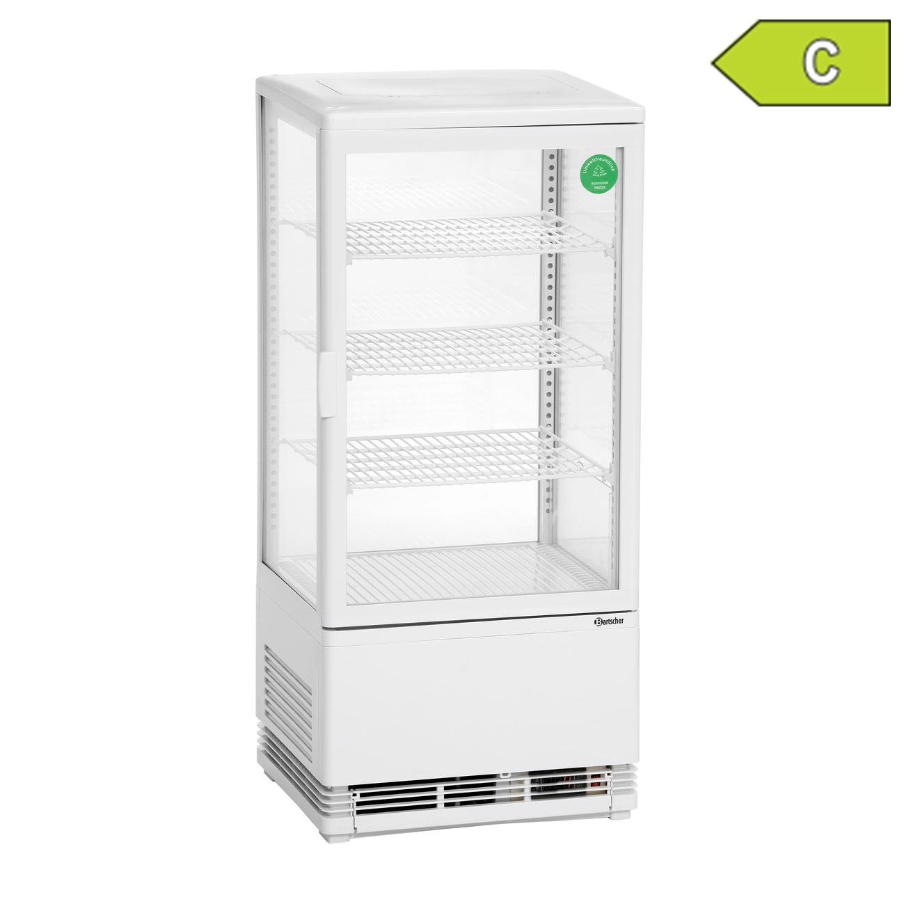 Bartscher 700578G Mini Kuehlvitrine Label