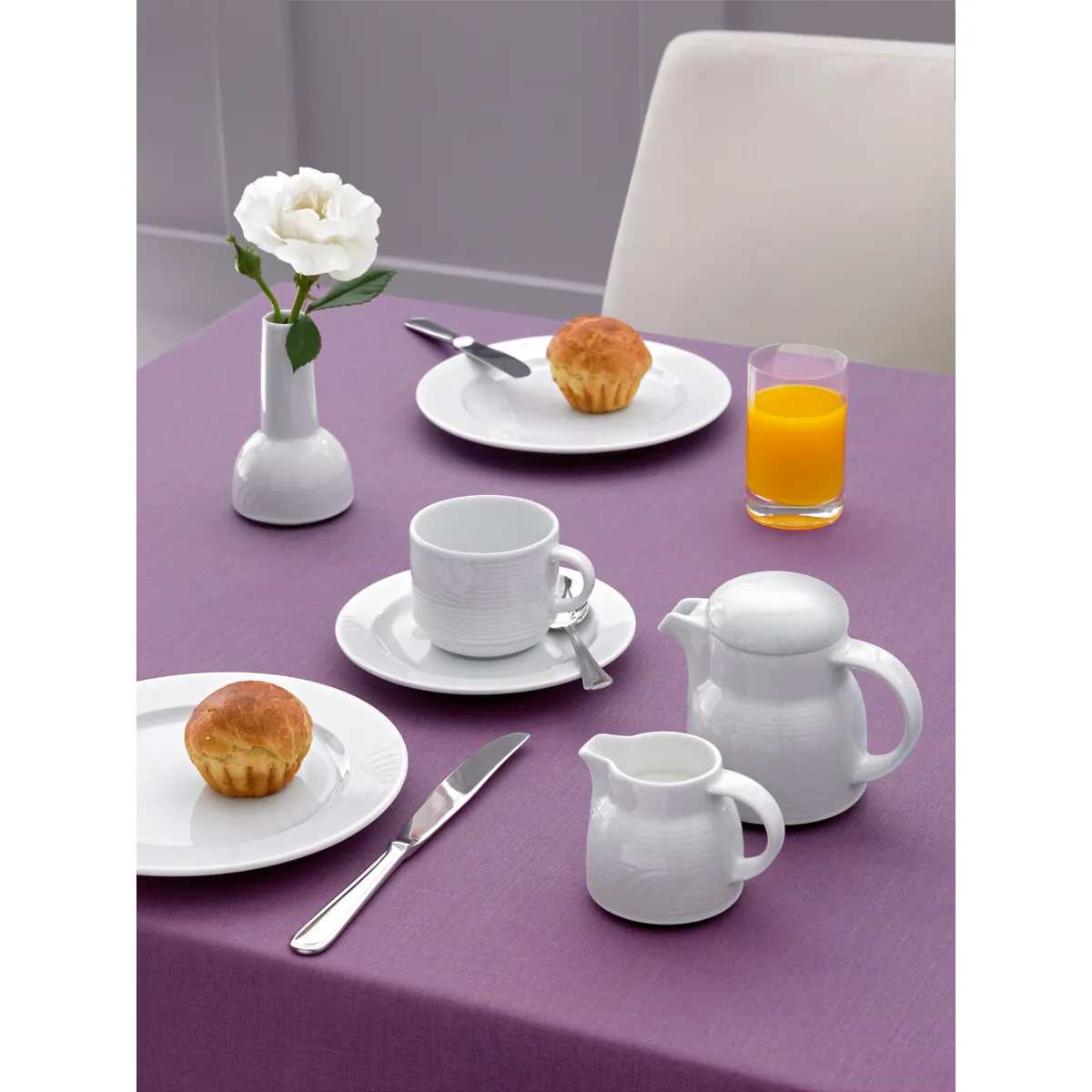 Bauscher Carat Obertasse Relief stapelbar