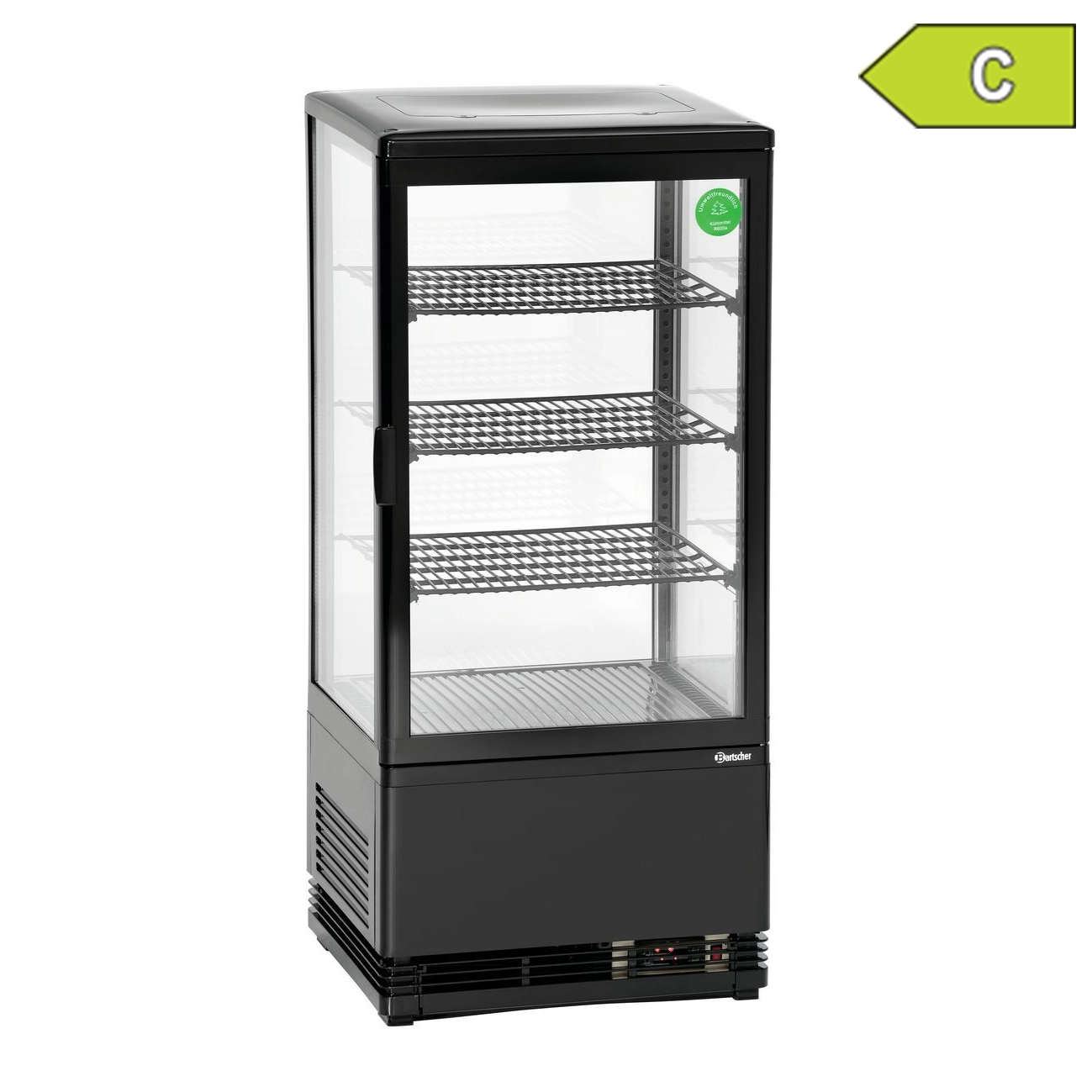 Bartscher 700277G Mini Kuehlvitrine Label