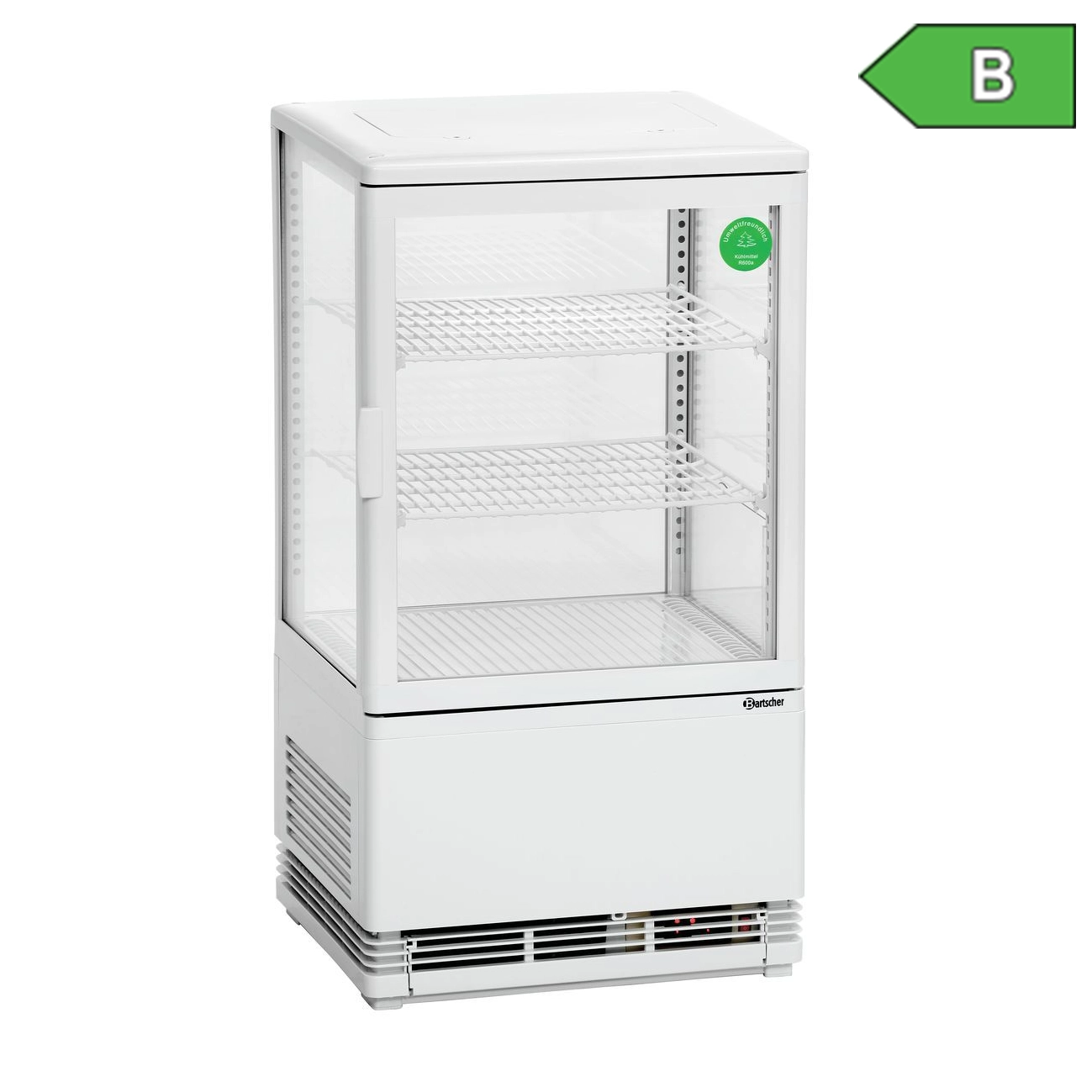 Bartscher 700258G Mini Kuehlvitrine Label